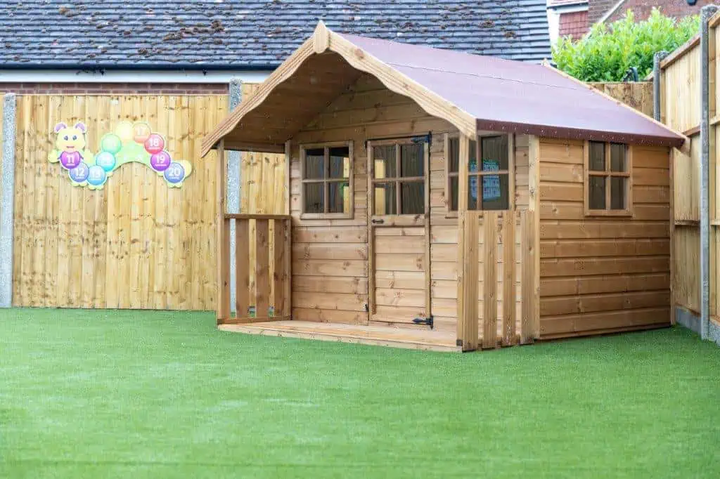 play areas in garden at seer green nursery